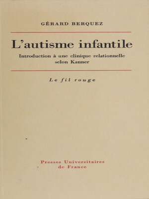 cover image of L'Autisme infantile
